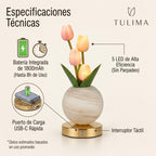 Lampara LED Decorativa de Tulipanes